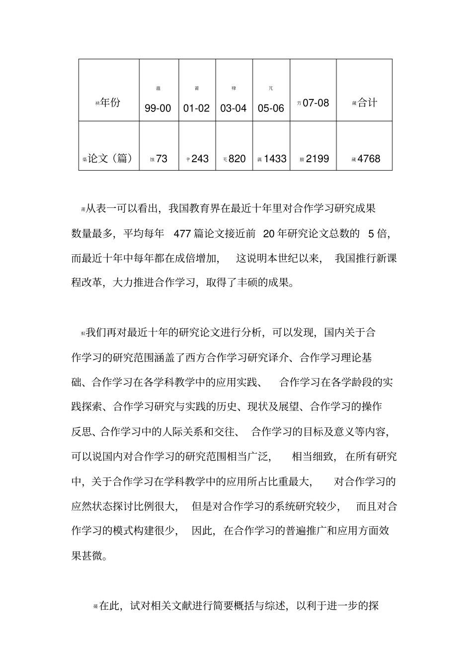 合作学习研究文献综述_第2页
