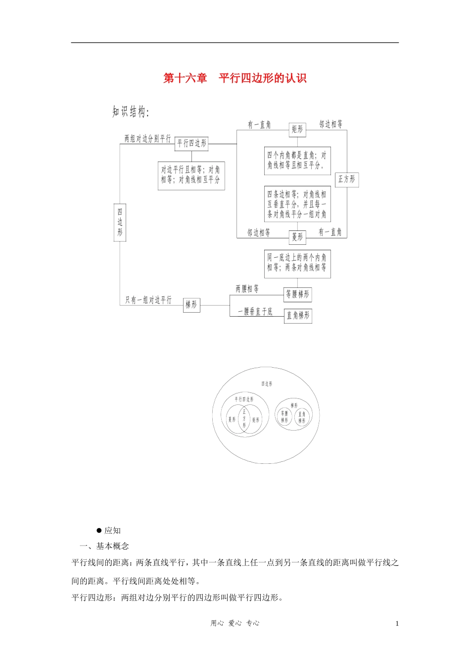 七年级数学家庭辅导-第十六章-平行四边形的认识-华东师大版_第1页
