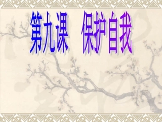 第九课保护自我(上课)