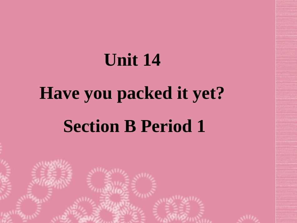 广东省珠海九中九年级英语全册《Unit-14--Have-you-packed-yet-Section-B-1》课件-人教新目标版_第2页