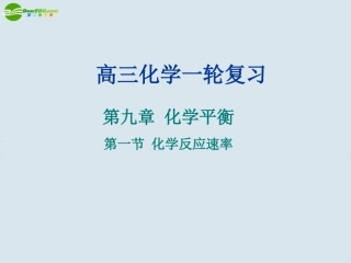 高中化学-化学反应速率课件-新人教版