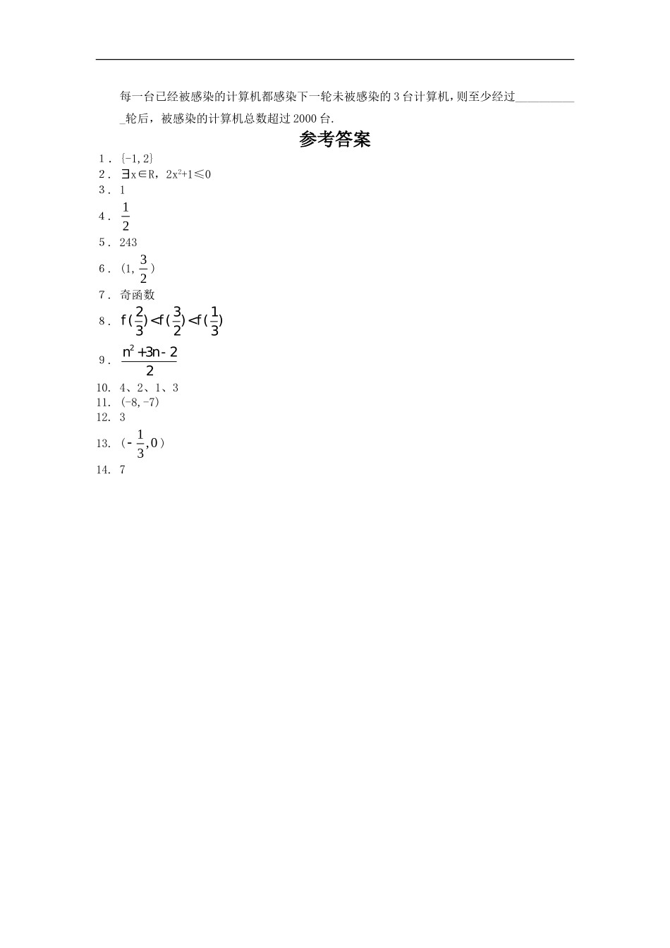 江苏省2010届高三数学填空题专练(72)新人教版_第2页
