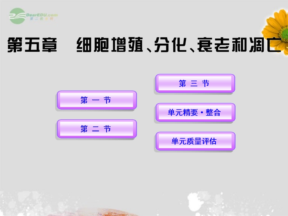 高中生物课时讲练通配套课件-5《细胞增殖、分化、衰老和凋亡》-苏教版必修1_第1页