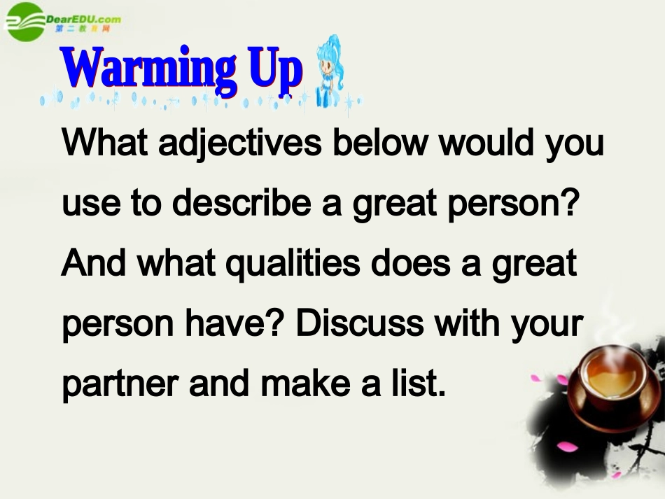 高一英语-Unit5-Nelson-Mandela-Warming-up-and-pre-reading课件-人教版大纲_第3页