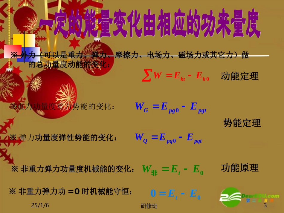 高中物理：1.2《功和能》课件(鲁科版必修2)_第3页