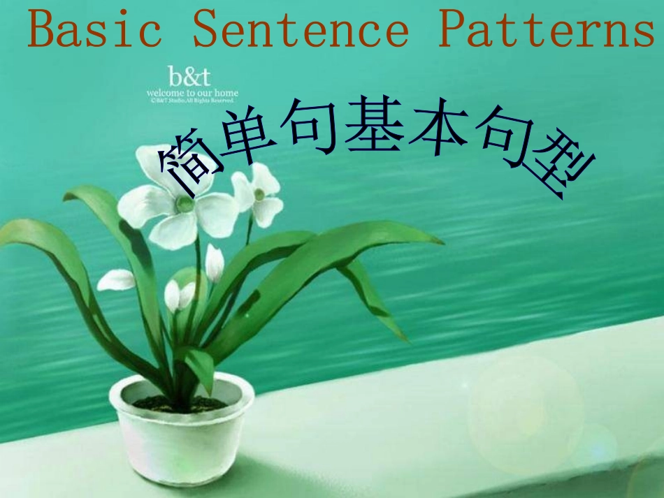 英语中简单句的基本句型_第1页
