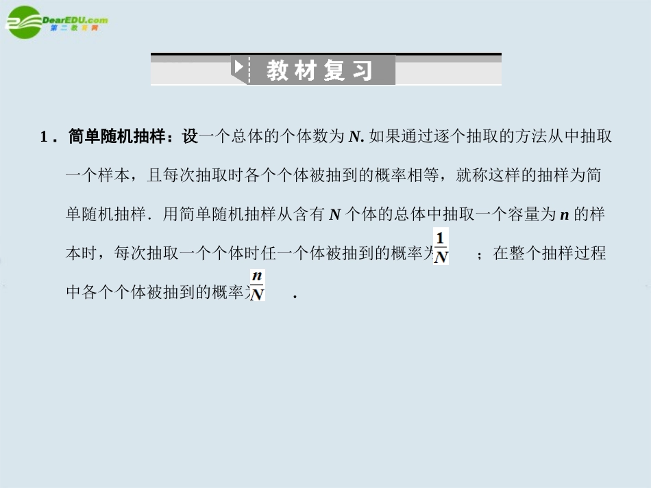 【创新设计】2011届高三数学一轮复习-统计图表--用样本估计总体-(1)课件-北师大版_第2页