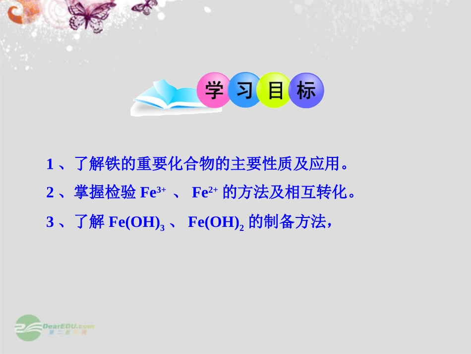 吉林省长岭县第四中学高中化学-第三章第2节《3.2.3-几种重要的金属化合物》课件-新人教版必修1_第2页