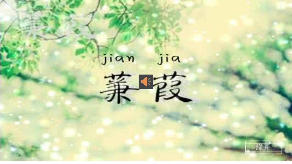 蒹葭演示文稿_第1页