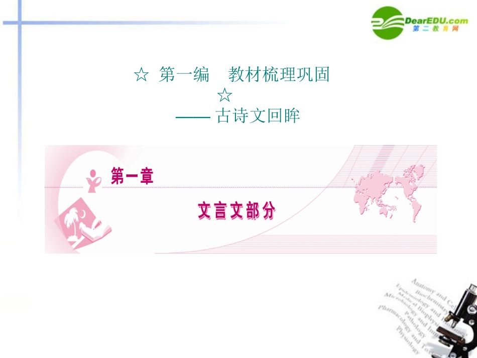 2011届高考语文-史传古文复习精品课件-新人教版_第1页