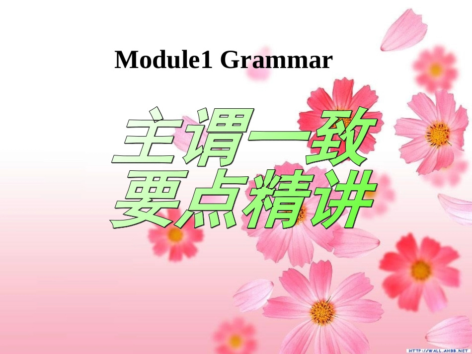 高中英语-Module1-Grammar课件-外研版必修3_第1页