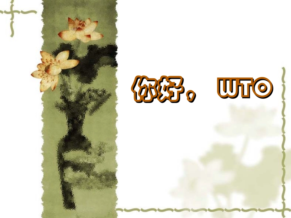 《你好-WTO》课件2_第1页