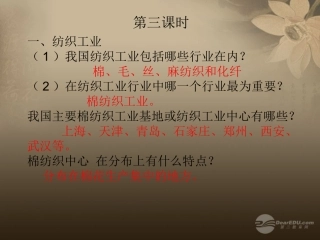 陕西省神木县大保当中学八年级地理上册《第二节工业(第三课时)》课件-湘教版