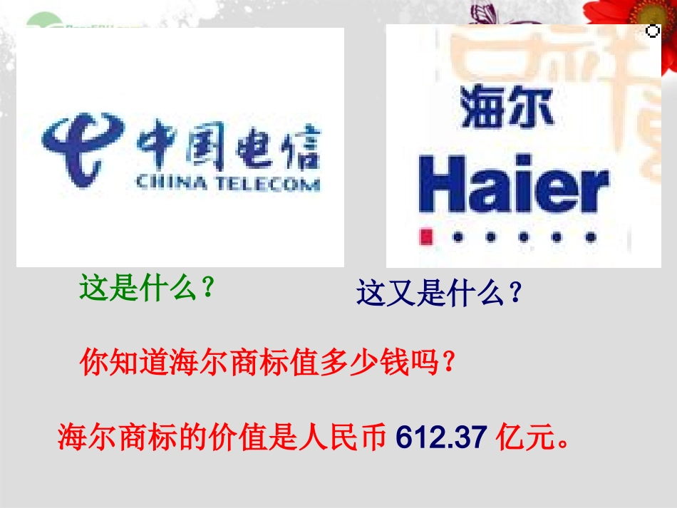 广东省珠海九中七年级思想品德-无形的财产课件1-人教新课标版_第3页