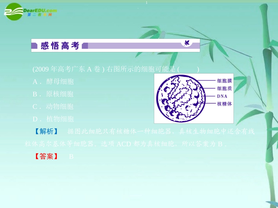 《金版》高中生物-第一单元-单元综合课件-中图版必修1_第3页