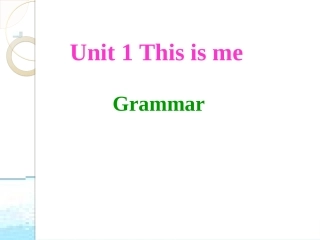 7AUnit1----grammar