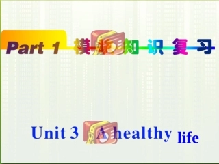 福建省2012高中英语一轮总复习-part1-unit3-A-healthy-life课件-新人教版选修6