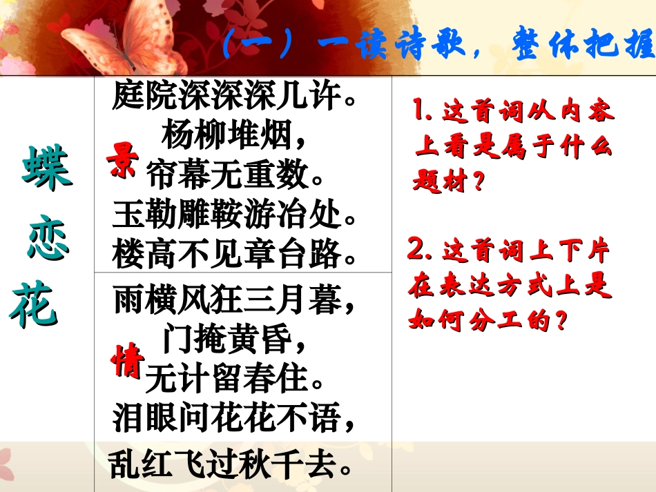 蝶恋花(庭院深深深几许)_第3页