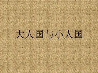 3大人国与小人国