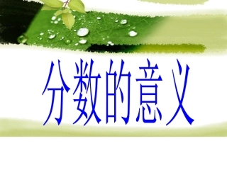 人教版小学数学课件《分数的意义》-(2)