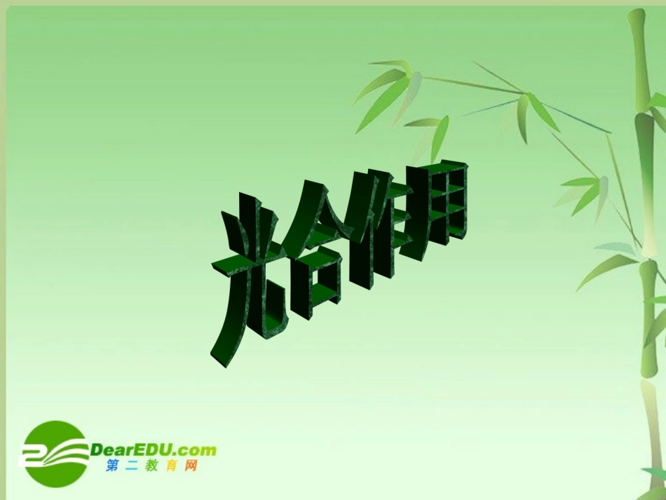 高一生物：4.2《光合作用》课件(2)(苏教版必修1)_第1页