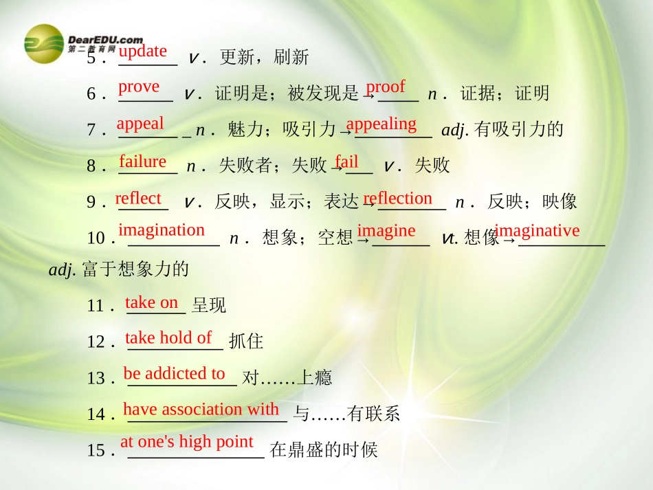 【优化探究】(新课标)2014高考英语总复习-Book-8-板块十六-Modules-6-The-Tang-Poems课件-外研版_第2页