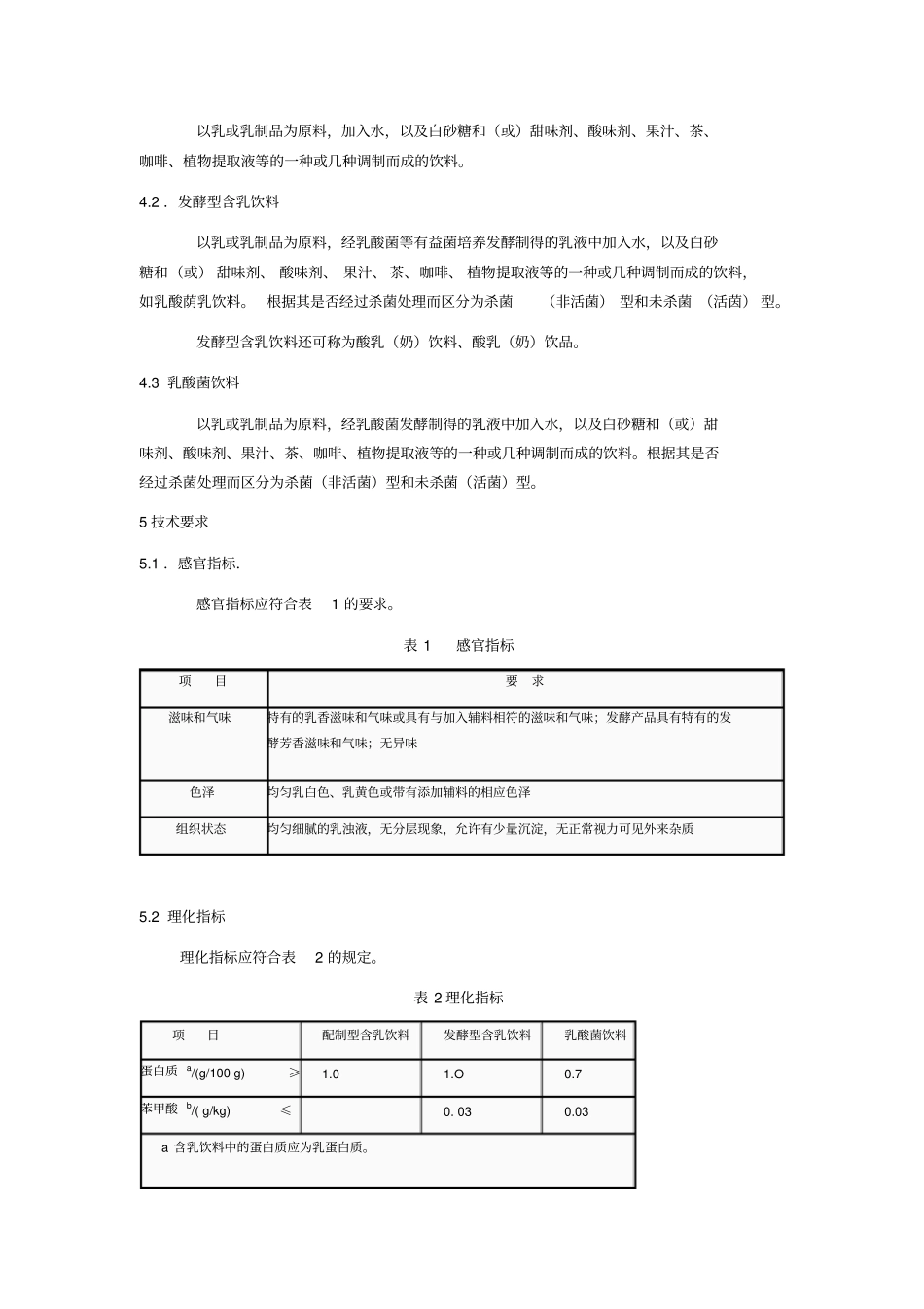 含乳饮料卫生标准_第2页