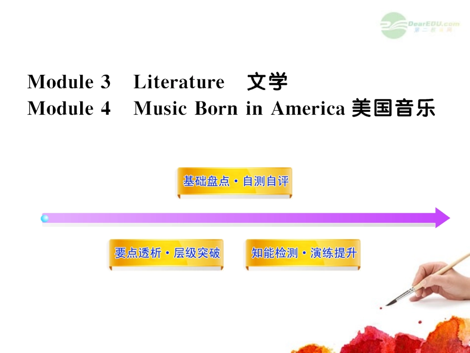 2012版高中英语全程复习方略配套课件-Modules3-4-外研版选修7-_第1页