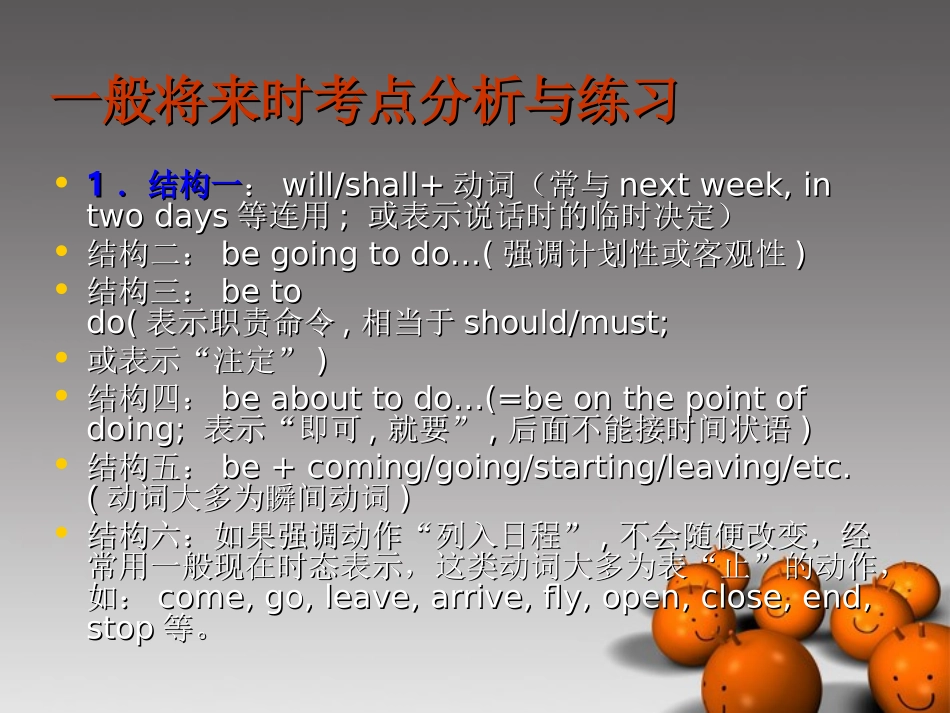 2014高考英语-语法专题复习09-时态与语态精品课件_第3页