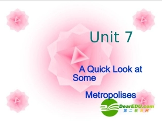 高中英语：Unit7-metropolises-language-points课件(2)(上海新世纪版S1A)