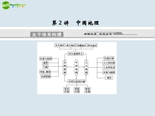 2011届高考地理二轮专题复习-专题7-区域地理与区域可持续发展-第2讲-中国地理课件-新人教版