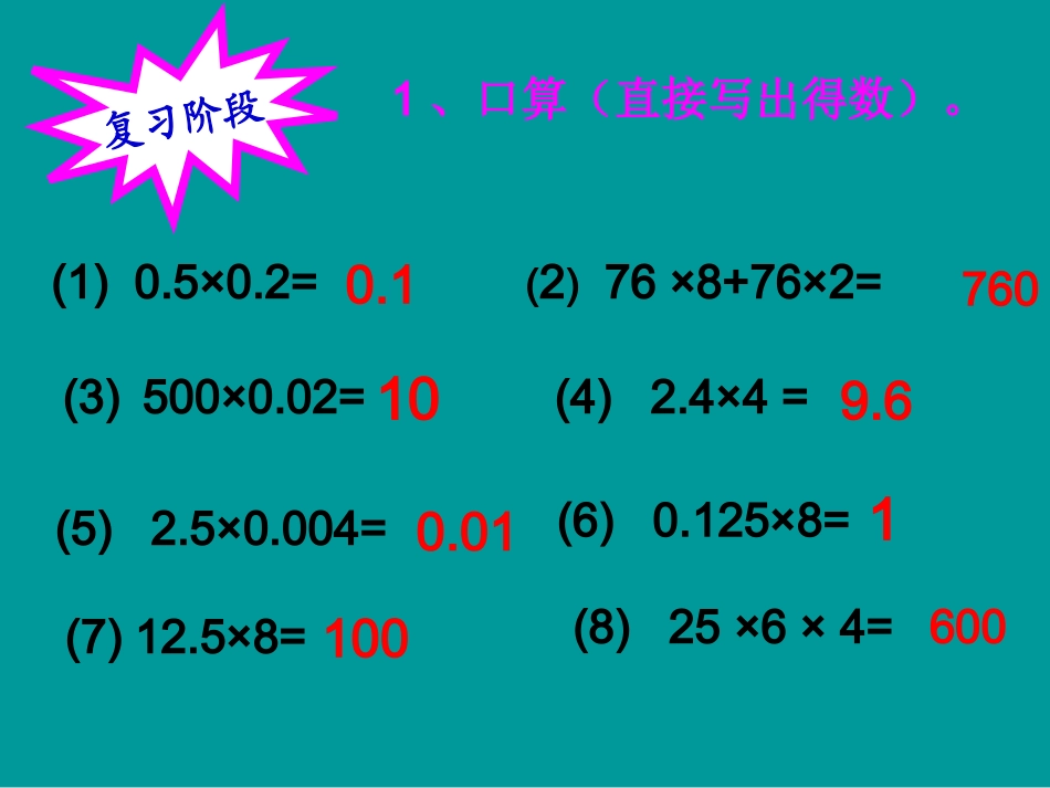 《整数乘法运算定律推广到小数》课件_第2页
