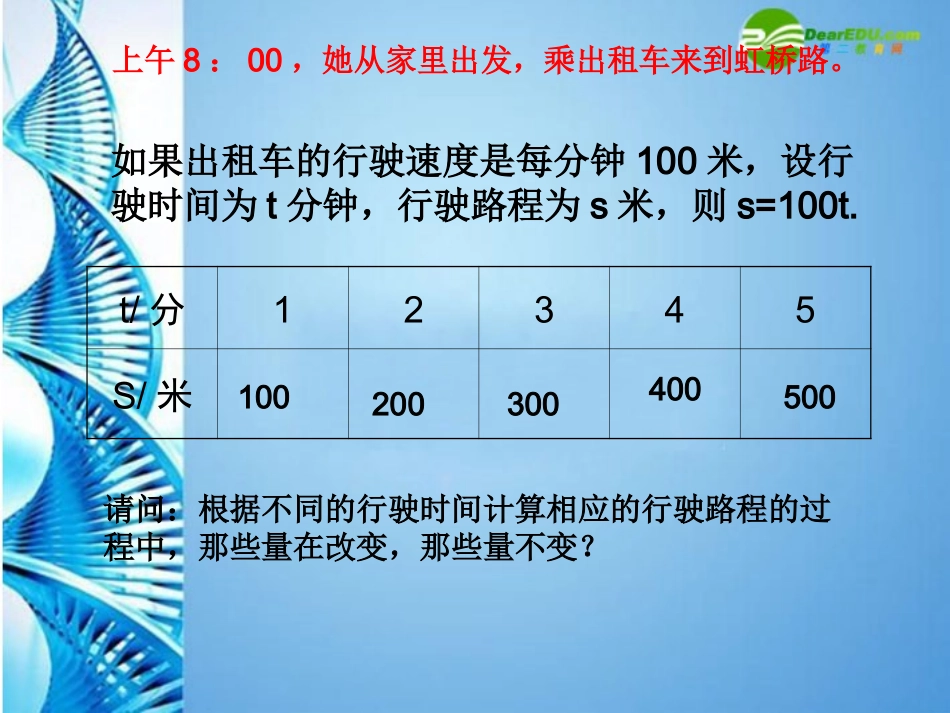 浙江省金华15中八年级数学上册-《常量和变量》课件-浙教版_第2页