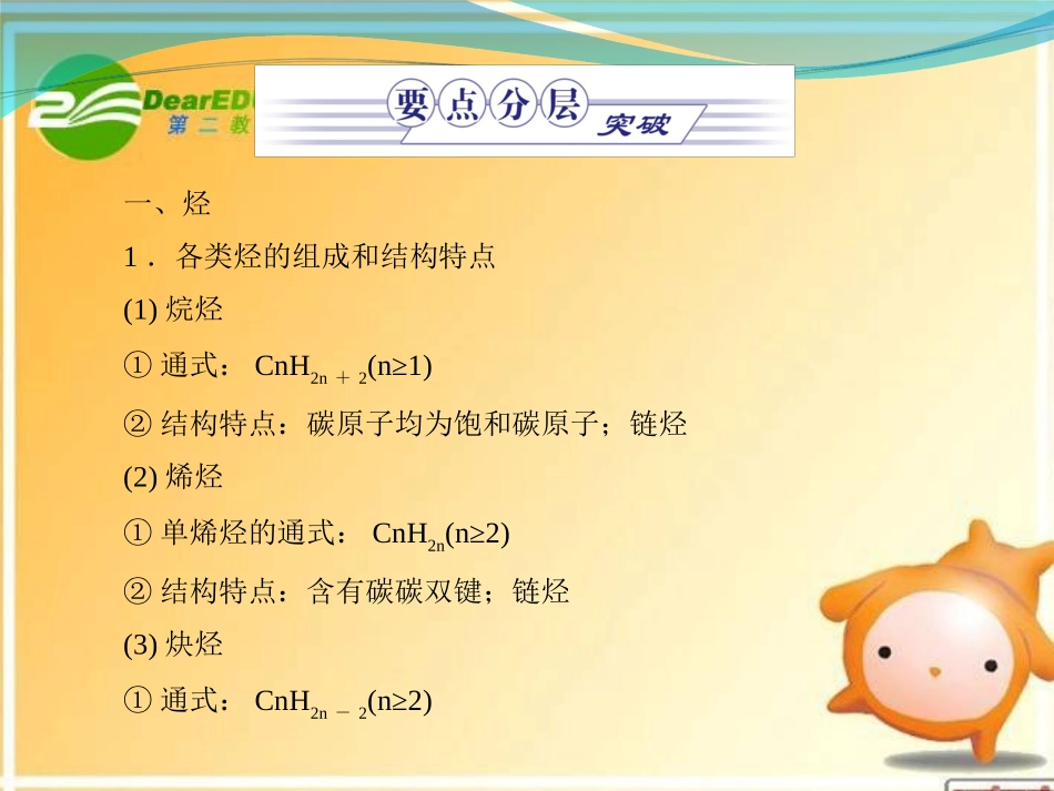 2012高三化学一轮复习-第2讲-烃和卤代烃课件-鲁科版选修5_第2页