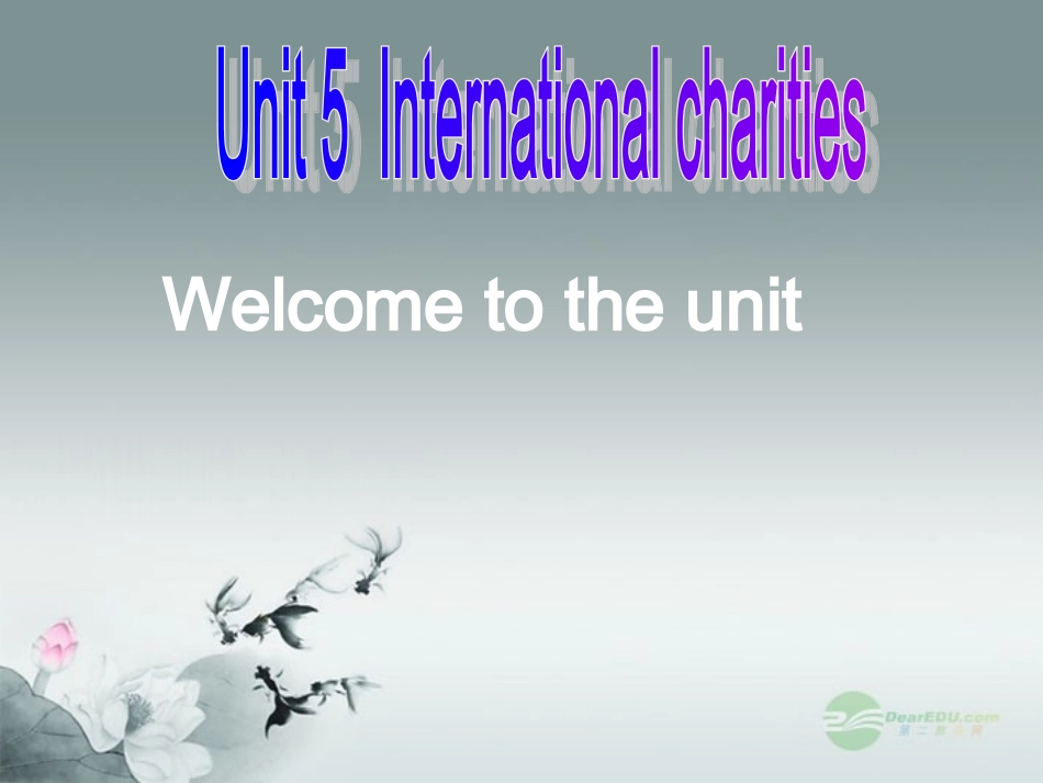 江苏省宜兴市屺亭中学八年级英语下册《Unit-5-International-charities》Welcome-to-the-unit课件-牛津版_第2页