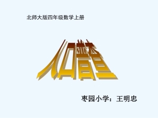 人口普查课件----王明忠
