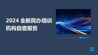 2024全新民办培训机构自查报告