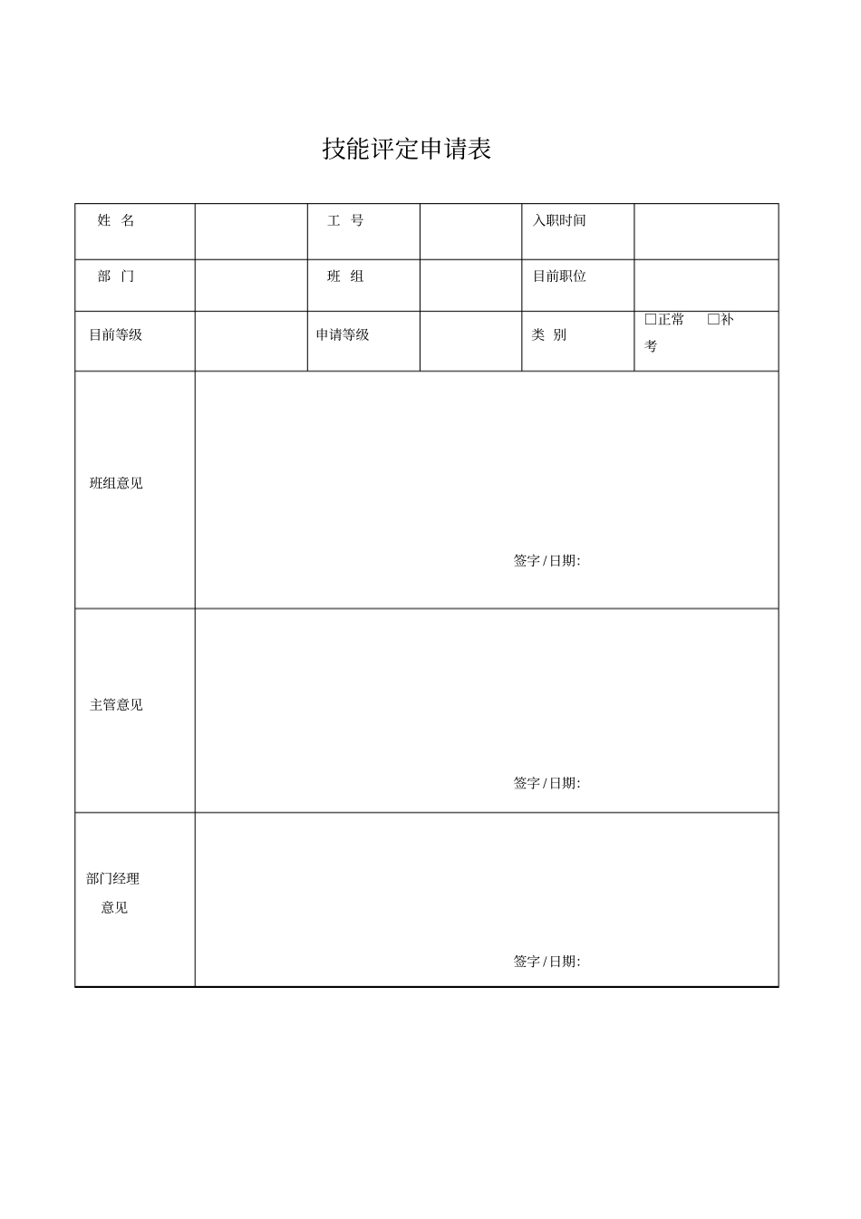 员工技能评定管理规定范文_第3页