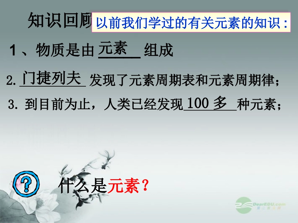 北京市房山区周口店中学九年级化学《元素》课件-人教新课标版_第2页