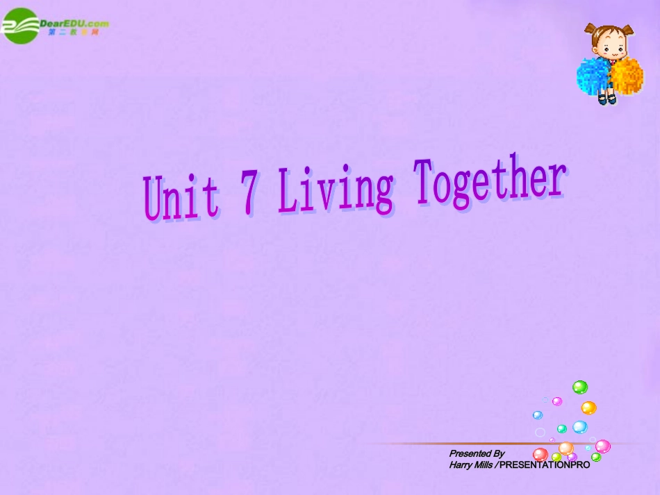 八年级英语下册-Unit-7-Living-Together复习课件-北师大版_第1页
