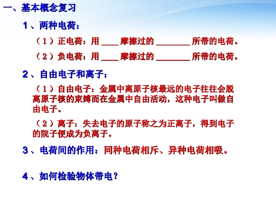 高中物理-电荷及其守恒定律课件-新人教版选修3-1_第2页