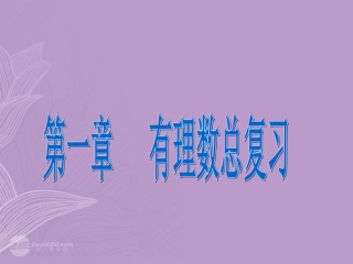 新疆兵团农九师一六一团中学七年级数学《有理数》总复习课件-人教新课标版