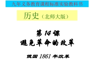 避免革命的改革【课件】【