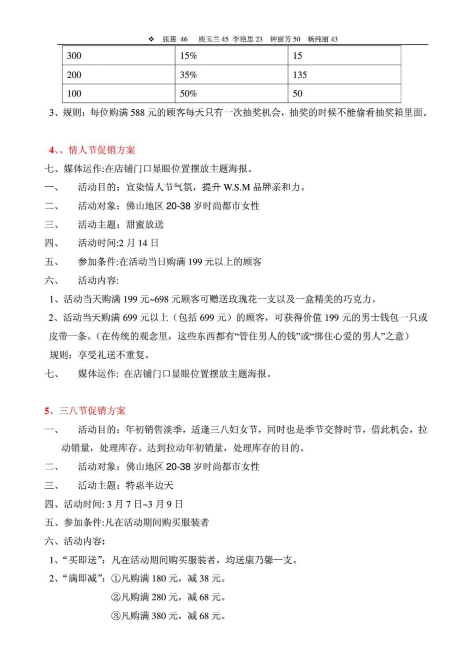 品牌服装全年促销方案_营销活动策划_计划解决方案_应用文书_第3页