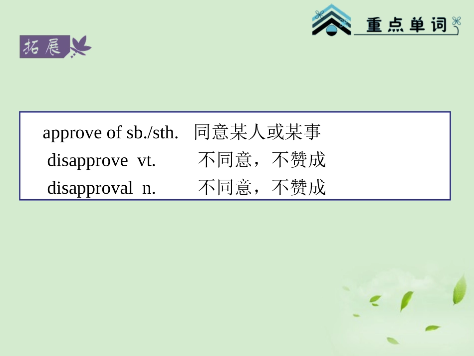 2013届高考英语一轮复习-Module1-Unit-1-School-life(2)课件-牛津译林版(湖南专用)_第3页