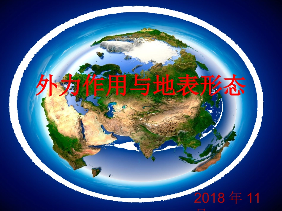 第一节外力作用对地表形态的影响_第1页