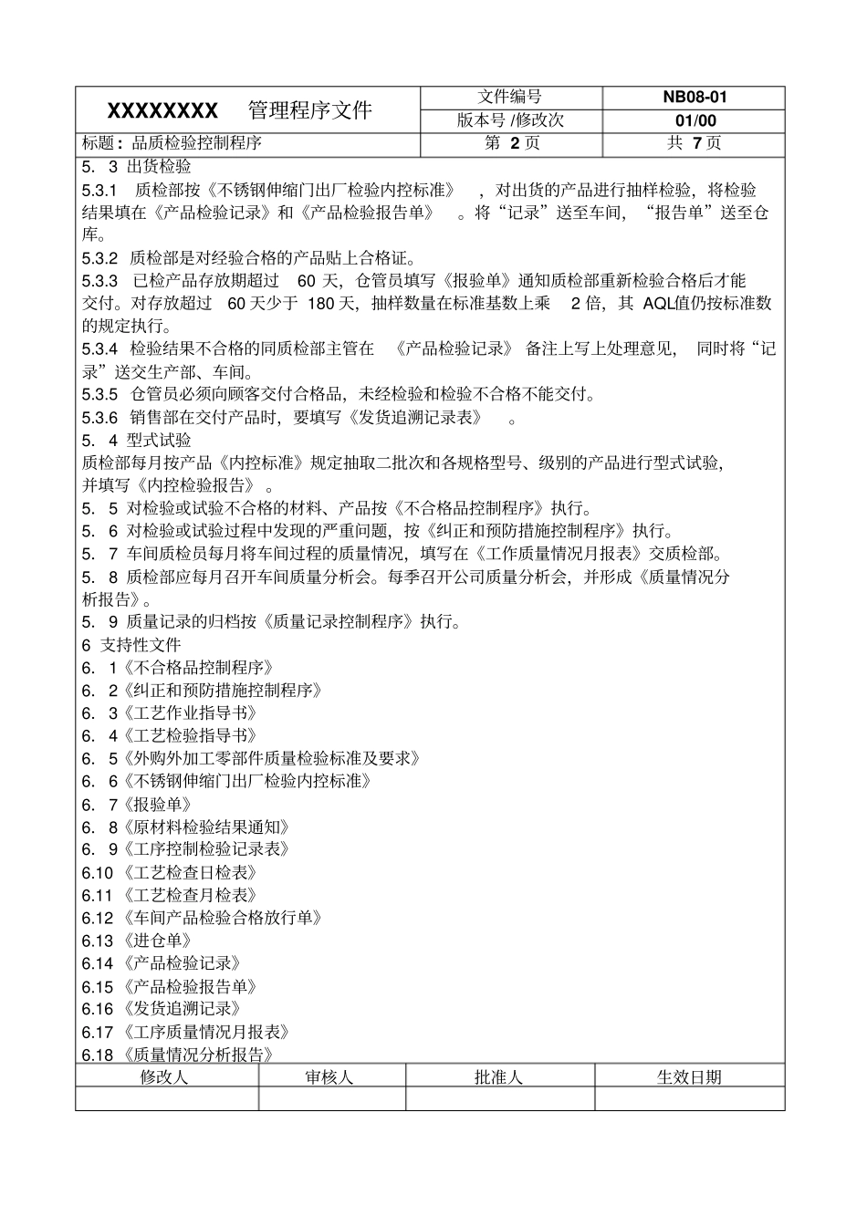 品管管理程序文件_第2页