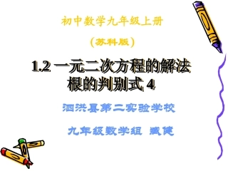1.2一元二次方程的解法4-.2一元二次方程的解法