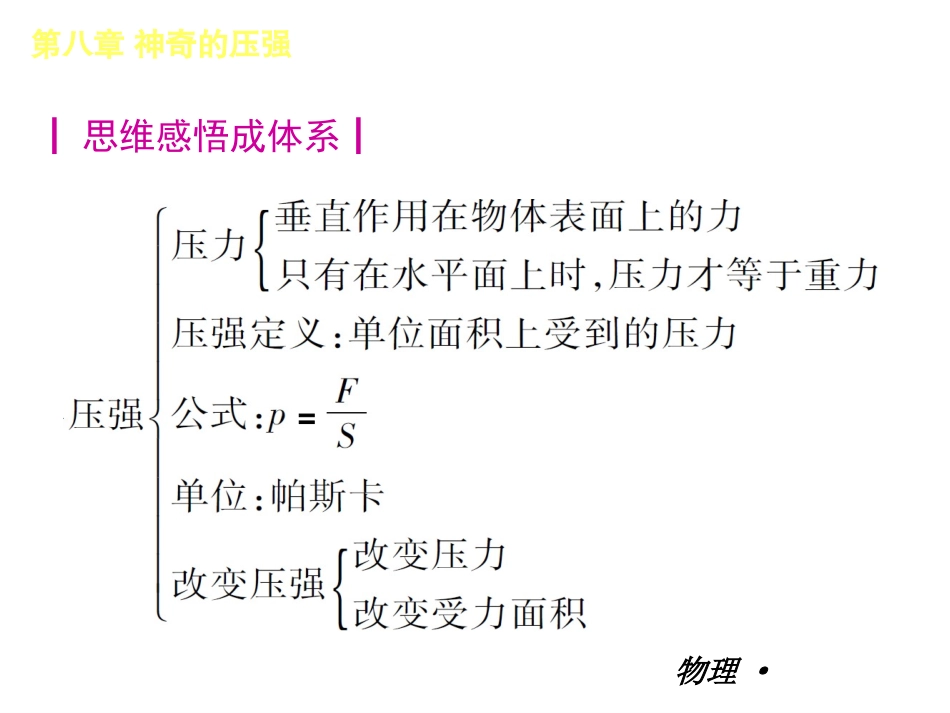 【物理+2013年】沪科版+八年级下册小复习课件：第八章-神奇的压强-沪粤物理(共55张PPT)_第3页