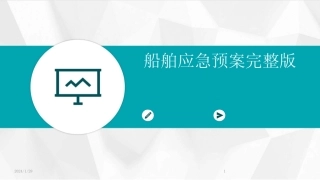 2024版船舶应急预案完整版 